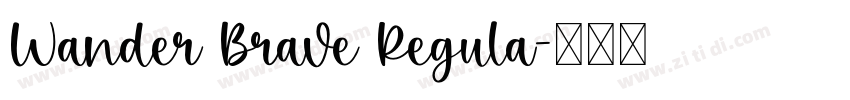 Wander Brave Regula字体转换